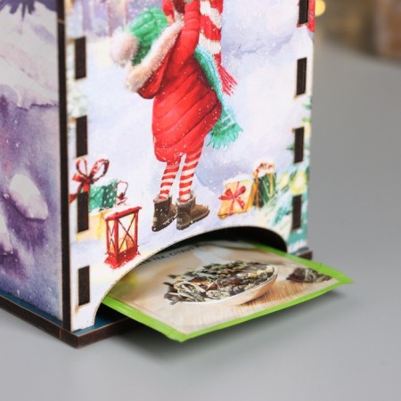 New Year's tea house "Happy NG" 20x10.5x10 cm mix-3