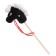 Soft toy "horse-horseman", on a stick, mix, black color