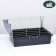 The cage for the rodents "Pigzon" No. 1 folding, 58 x 40 x 34 cm (+bowl, 2 feeders), gray