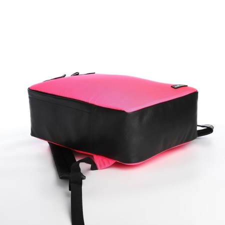 A backpack - a bag, Erich Krause, a wallet from textiles, artificial leather, pink color-4
