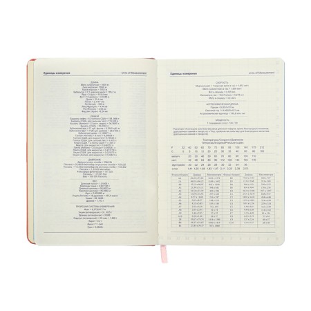 Leduced Diary A5, 140l, Cage, leatherette, elastic band, turquoise slice, peach-9