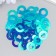 Sequins "Circle in the ring" bright green set 30 grams d = 2 cm