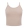 T-shirt shortened female Minaku: Basic Line Beige Color, Rr. 42