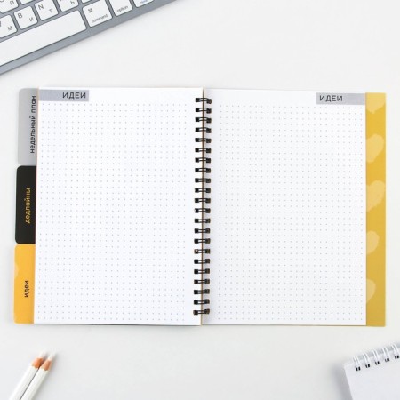 Planing with dividers "Project", soft cover, A5 format, 50 sheets-10