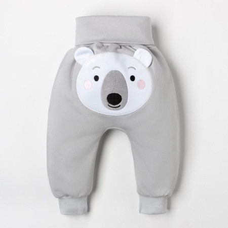 Pants crumb I am "bear", height 68-74 cm, color gray color