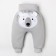 Pants crumb I am "bear", height 68-74 cm, color gray color