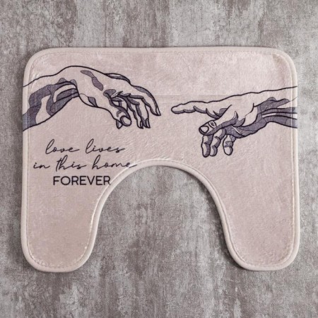 Bathroom mat Ethel "Forever", 50x40 cm, velor-1