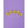 Candles for the Smile cake, 5 pcs, yellow