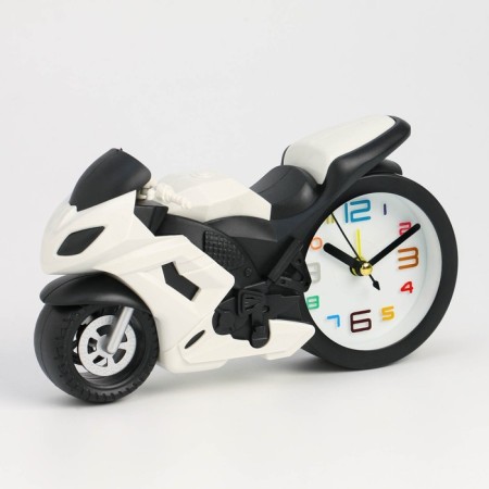 Clock - alarm clock "motorcycle" Children's, discrete move, D -7 cm, 19 x 10 cm, aa-2