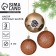 Christmas tree balls New Year's “Tropics”, for the New Year, plastic, D = 8, 3 pcs., Pearl color