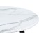 Wooden abylin table metal, white marble/black 90x90x76 cm