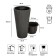Kashpo Sandy Slim, 2 objects: internal and outer capacitance, 18 and 45 l, color gray color