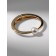 Bracelet Cuff "Pearl", metal, color gold