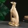 Figure "Dog Lord" ivory, 35x25x15cm