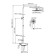 The shower system Wasserkraft a113.067.065.ch Thermo, tropical shower, thermostat, chrome
