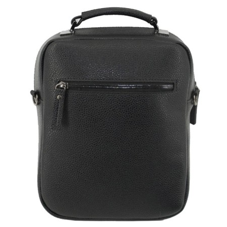 Male bag, genuine leather, black 20x6x26 cm-1