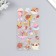 Plastic sticker with sparkles "Sweets and desserts" mix 10x22.5 cm