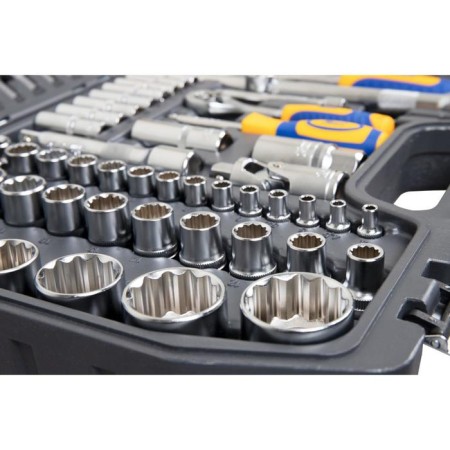 The instrument set Kraft KT700869, 1/2 ", 1/4" 12-sided heads, 107 items-6