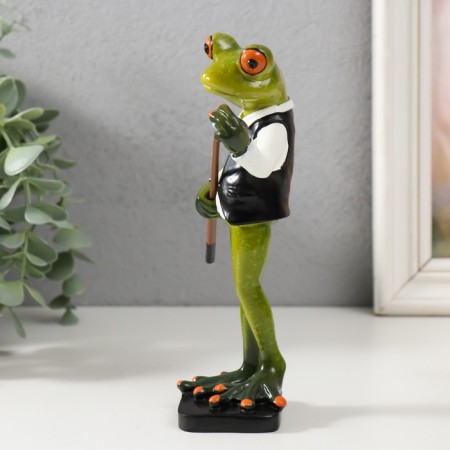 Souvenir Polystone Lac "Frog - Billardist" 16.5x11x4.5 cm-3