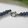 Buses Rondel faceted "Agat" under sapphire, 46 cm