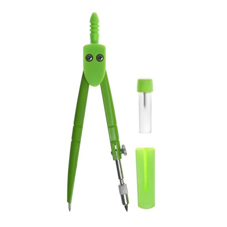 Metal compass with a cap, in a plastic penalty, with a spare neck-2