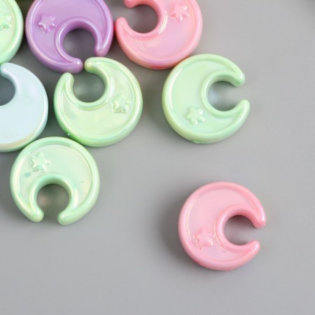 Busina for creativity plastic "Month. Purumatic gloss" mix 0.8x2.3x2.3 cm-2