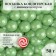 Sprinking confectionery "pearls", green, 12 - 13 mm, 50 g