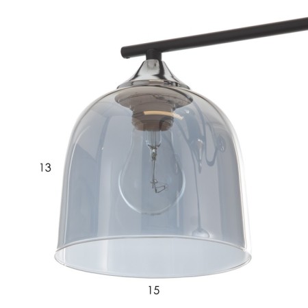 Hayam chandelier 2HE27 40W Black 55x30x25 cm Bayerlux-6
