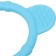 Silicone “Circle” reject, blue color, hep, button