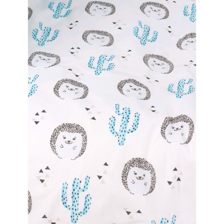 Set in a crib, 15 items, printer hedgehogs, calico-6