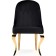 STILL WITH A GUSTAV Metal Carcass Metal/velor, Gold/Black 53x61x97 cm