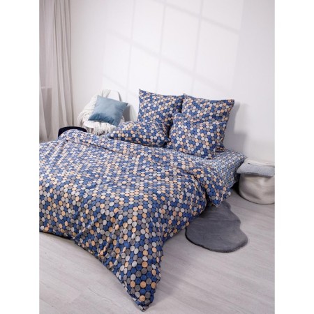 Bed linen duet "Mosaic", size 220x240 cm, 145x215 cm - 2 pcs, 50x70 cm - 2 pcs-7