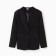 Women's jacket with a stamping minku: classic color black size 46