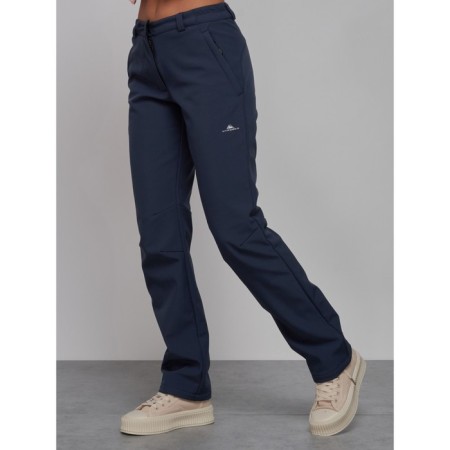 Sports female trousers, size 50, blue color-7
