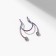 Nose piercing (fake for septum) "semicircle", color