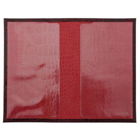 Cover for passport, burgundy color-1