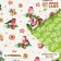 Paper packaging glossy bilateral "bullfinch", 70 x 100 cm