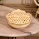 VAZ with a lid weaved, from bamboo 25x25x11 cm