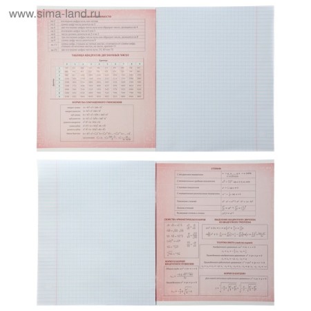 A set of subject notebooks of 48 sheets "Neon", 10 items with reference material, cover coated cardboard, UV-lax, OFSET BOCom-16