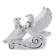 Souvenir "2 pigeons" cooled "with rhinestones 3.5x9.7x8.5 cm