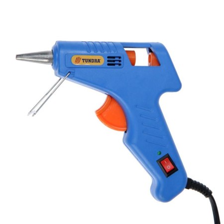 Tundra glue gun, 20 watts, 220 V, switch, indicator, long nozzle, 7 mm-6