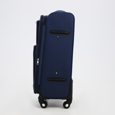 Small 24 suitcase "on lightning, code castle, with extension, blue color-2