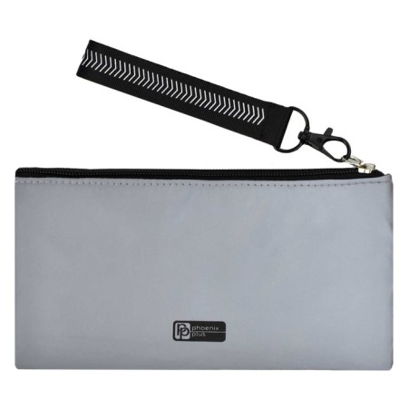 Penal soft, 1 compartment, 100 x 195 mm, flat, Phoenix "Cat" gray/black 61356-3