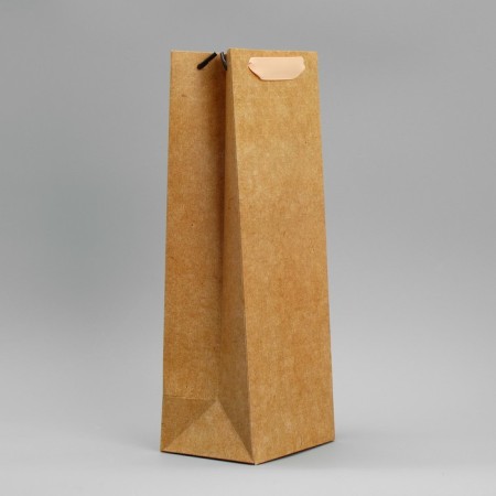 Gift package for a bottle, packaging, "craft", 13 x 36 x 10 cm-2