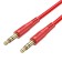 Cable AUX HOCO UPA24, Jack 3.5 mm (M) - Jack 3.5 mm (M), 1 m, nylon, red