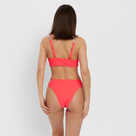 Female Separate Minaku swimsuit with rhinestones, pink color, size 48-2
