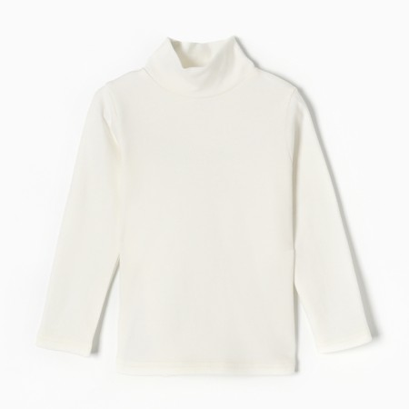 Turtleneck for girls, milk color, height 116