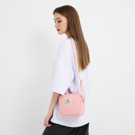 Bag Cross-Bodi with a zipper, pink color-6