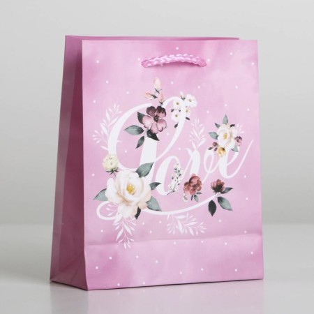Gift package laminated, packaging, "Love", S 12 x 15 x 5.5 cm-3