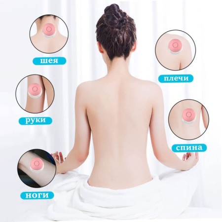 A set of vacuum cans for massage, glass, d 1.5/3.5 cm, 2 pcs, pink color-1